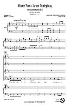 With The Voice Of Joy And Thanksgiving (Georg Friedrich Händel) 