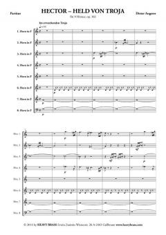 Hector - Held von Troja von Dieter Angerer für 8 Hörner, op. 102