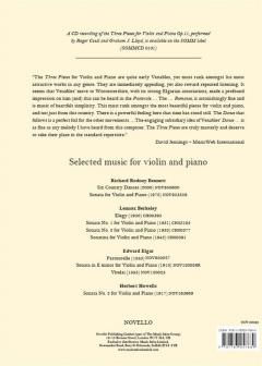 Three Pieces For Violin And Piano Op. 11 von Ian Venables im Alle Noten Shop kaufen