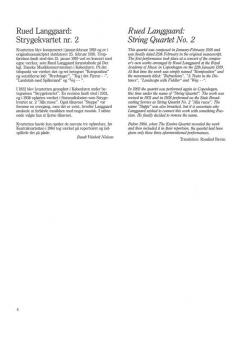 Strygekvartet Nr. 2 von Rued Langgaard 
