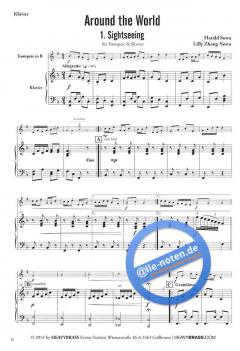 Around the world - 6 Stücke für Trompete und Klavier von Harald Sowa im Alle Noten Shop kaufen