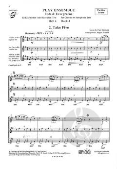 Play Ensemble Heft 4: Hits & Evergreens von Sidney Bechet für Klarinetten- oder Saxophon-Trio im Alle Noten Shop kaufen