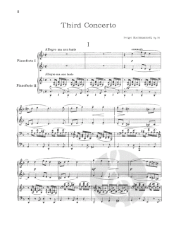 Piano Concerto No.3 Op.30 von Sergei Rachmaninow 