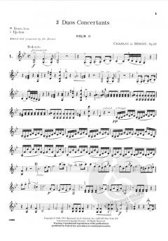 3 Duos Concertants op. 57 von Charles-Auguste de Beriot 