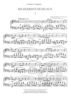 6 Moments Musicaux op. 16 von Sergei Rachmaninow für Klavier im Alle Noten Shop kaufen