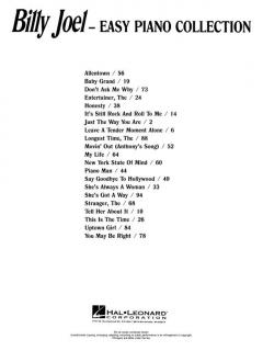 Easy Piano Collection von Billy Joel 