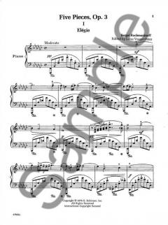 5 Pieces for Piano: Op. 3 