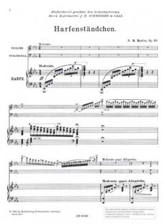 Harfenständchen op. 20 (Nikolaus Moritz Mostler) 