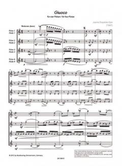 Giuoco von Joanna Stepalska-Spix für 4 Flöten (Jahresausgabe) im Alle Noten Shop kaufen