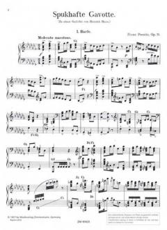 Spukhafte Gavotte op. 75 von Franz Poenitz 