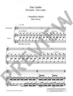 Vier Lieder op. 37 von Fazil Say 