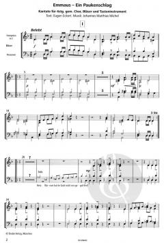 Emmaus - ein Paukenschlag - Solo, Chor und Tasteninstrument (Eugen Eckert) 