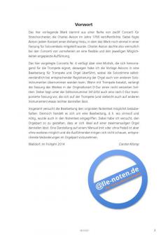 Concerto in D-Dur von Carsten Klomp für Trompete (Oboe, Klarinette) und Orgel im Alle Noten Shop kaufen