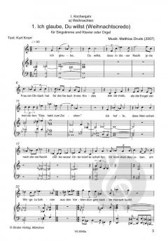 Geistliche Sololieder Heft 1 von Matthias Drude 