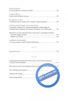 Musik in Baden-Württemberg, Jahrbuch 2013 (Ann-Katrin Zimmermann) 