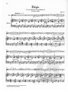 Élégie op. 44 von Alexander Glasunow für Viola und Klavier im Alle Noten Shop kaufen