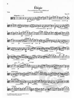 Élégie op. 44 von Alexander Glasunow für Viola und Klavier im Alle Noten Shop kaufen