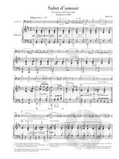 Salut d'amour op. 12 von Edward Elgar für Violoncello und Klavier im Alle Noten Shop kaufen