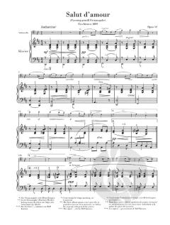 Salut d'amour op. 12 von Edward Elgar für Violoncello und Klavier im Alle Noten Shop kaufen