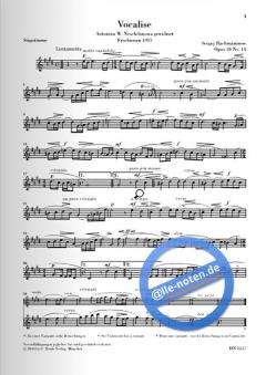 Vocalise op. 34 Nr. 14 von Sergei Rachmaninow 