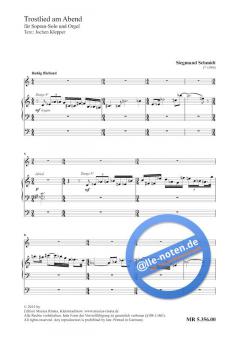 Trostlied am Abend von Siegmund Schmidt 