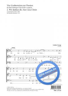 Wir danken dir, Herr Jesu Christ (Lothar Graap) 