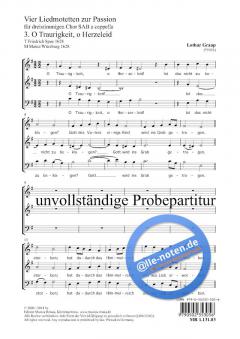 O Traurigkeit, o Herzeleid (Lothar Graap) 