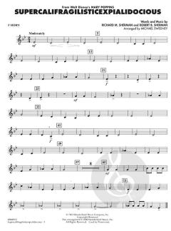 Supercalifragilisticexpialidocious From Mary Poppins (Michael Sweeney) 