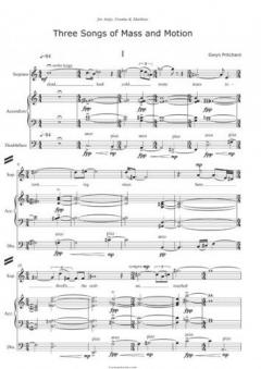Three Songs of Mass and Motion (Gwyn Pritchard) 