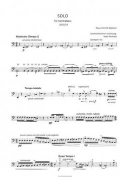 Solo von Klaus Hinrich Stahmer für Kontrabass im Alle Noten Shop kaufen (Partitur)