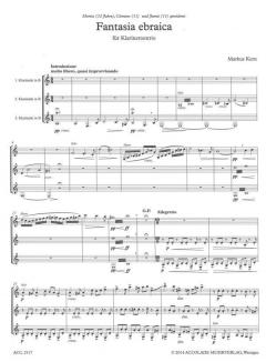 Fantasia Ebraica von Markus Kern für drei Klarinetten im Alle Noten Shop kaufen