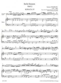 Sechs Sonaten Band 2 (Gaetano Chiabrano) 