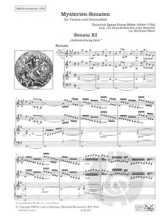 Mysteriensonaten Heft 3 von Heinrich Ignaz Franz Biber 