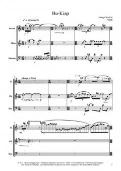 Bu-Kiap von Meng-Chia Lin für Flöte, Oboe, Fagott im Alle Noten Shop kaufen