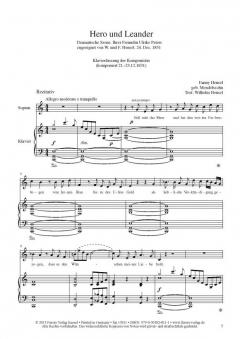 Hero und Leander von Fanny Hensel 