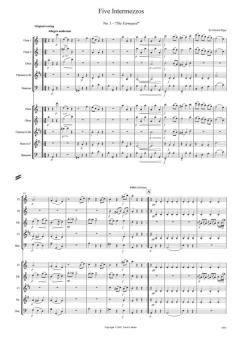 5 Intermezzi von Edward Elgar für Holzbläser Quintett im Alle Noten Shop kaufen