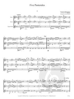 5 Pastorales von Johann Valentin Rathgeber 
