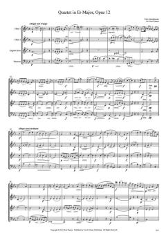 Quartett Es-Dur op. 12 von Felix Mendelssohn Bartholdy für Holzbläser Quartett im Alle Noten Shop kaufen