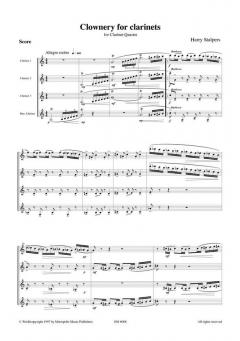 Clownery for Clarinets von H. Stalpers 