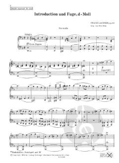Introduction und Fuge d-moll op. 62 von Franz Lachner 