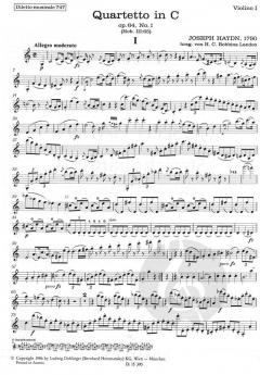 Streichquartett C-Dur Hob. III:65 op. 64/1 von Joseph Haydn im Alle Noten Shop kaufen (Stimmensatz)