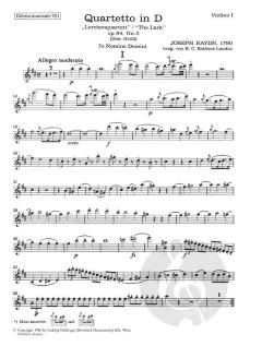 Streichquartett D-Dur Hob. III:63, op. 64/5 von Joseph Haydn im Alle Noten Shop kaufen (Stimmensatz)