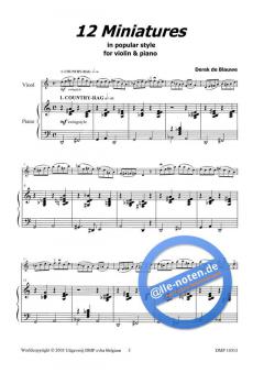 12 Miniatures von Derek de Blauwe 