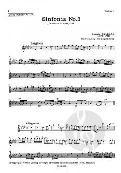 Sinfonia No. 3 f-Moll La morte d'Abel (Antonio Caldara) 