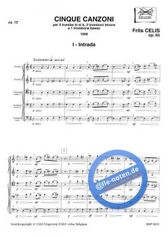 Cinque Canzoni (Frits Celis) 