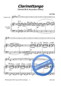 Clarinettango von Leo Thys 