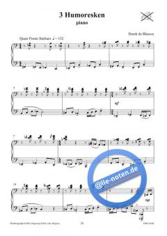 Dans vd zoemende bijen, Contrasten / Toccata, 3 Humoresken von Derek de Blauwe 