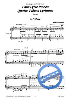 Four lyric pieces von Alex Christiaens 