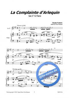 La complainte d'Arlequin von Claude Frédéric 