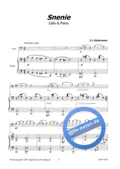 Snenie von Julius Goltermann 